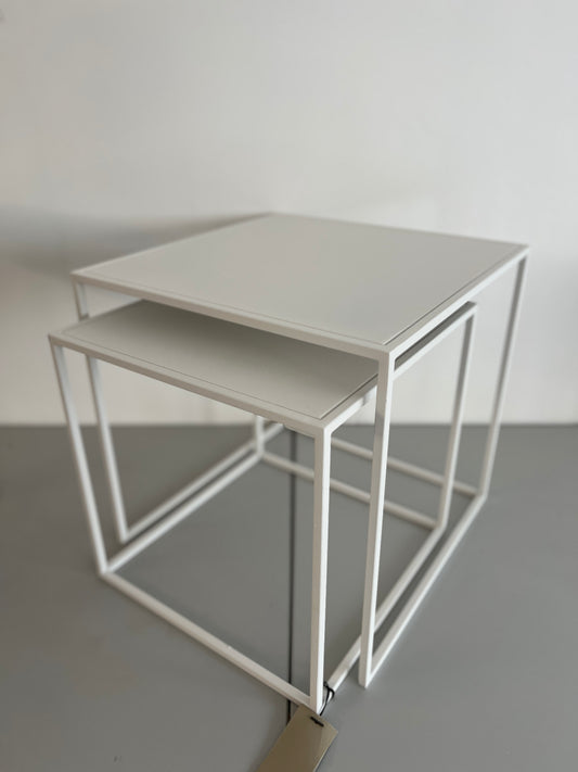 2er Set Beistelltische -FERA- Weiss