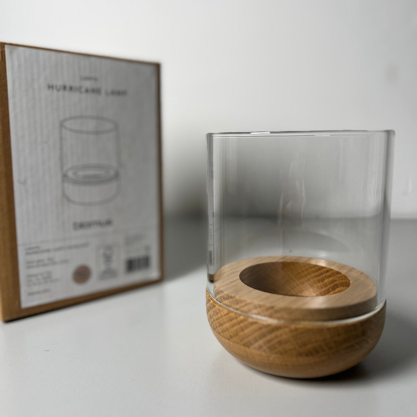 BLOMUS Windlicht -Lanto- Hurricane Lamp Gr.S Eiche