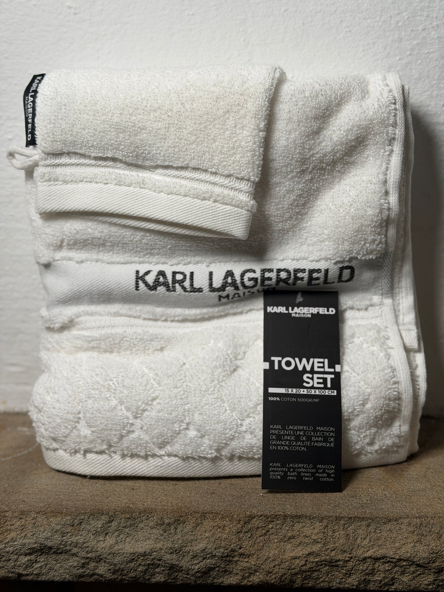Handtuchset 15×20 + 50×100 Weiss