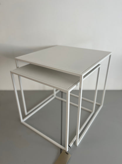 2er Set Beistelltische -FERA- Weiss