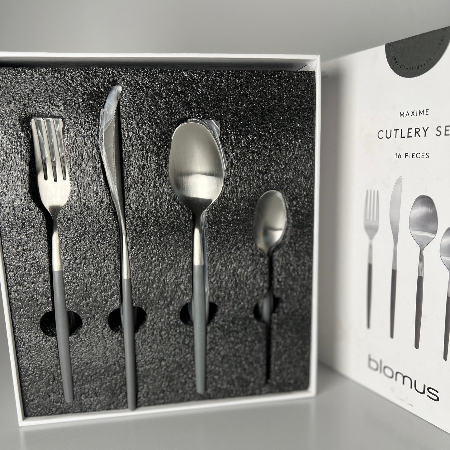 BLOMUS Besteck-Set 16-tlg. MAXIME Farbe Sharkskin