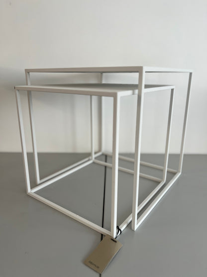 2er Set Beistelltische -FERA- Weiss