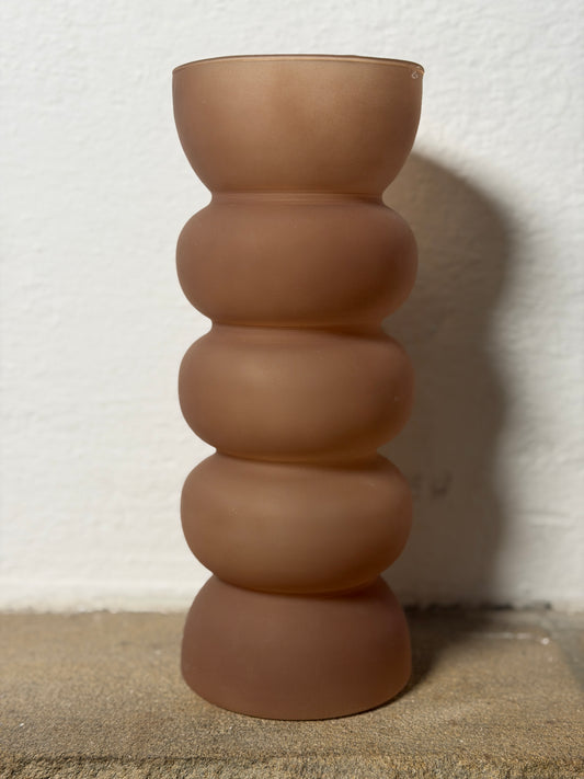 Vase Bubbles Braun